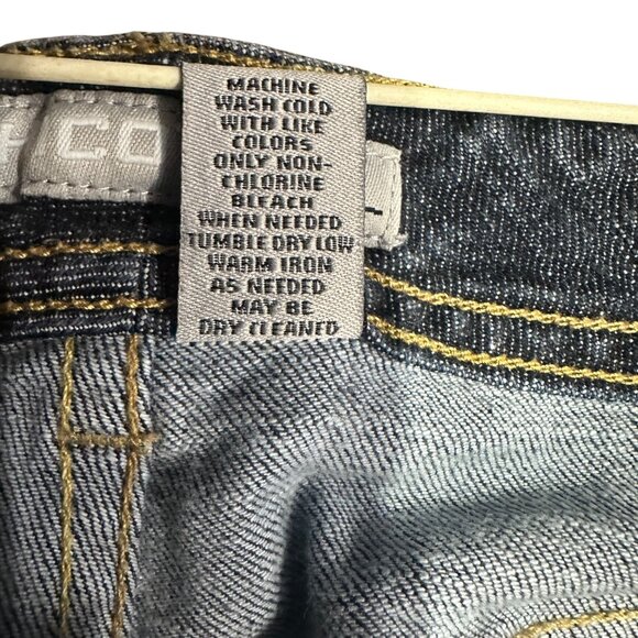 Vintage Chicos Platinum Denim Bootcut Jeans Womens 12 Reg High Rise Stretch - Picture 4 of 13